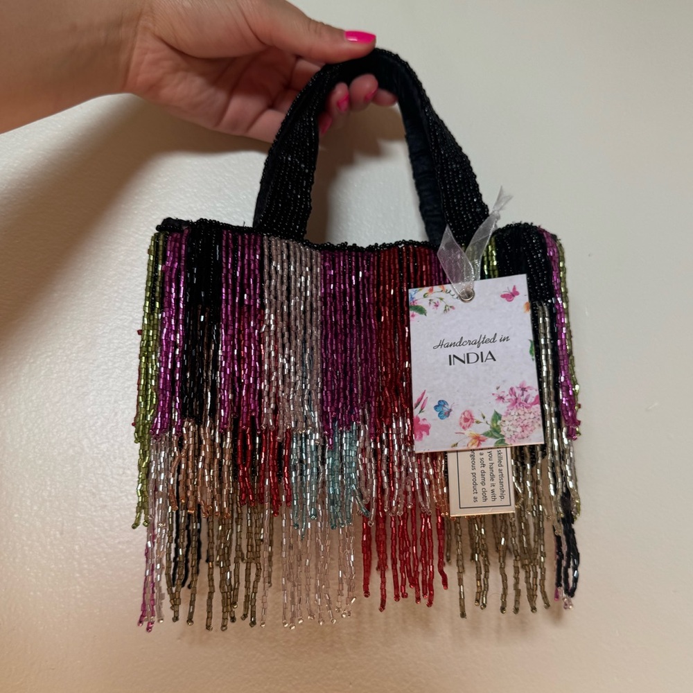 ✨Handcrafted Beaded Bag - Made in India ✨